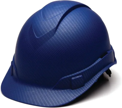 Miniatura 10 de Pyramex Ridgeline Cap Style 4 Point Ratchet Hard Hat Azul claro