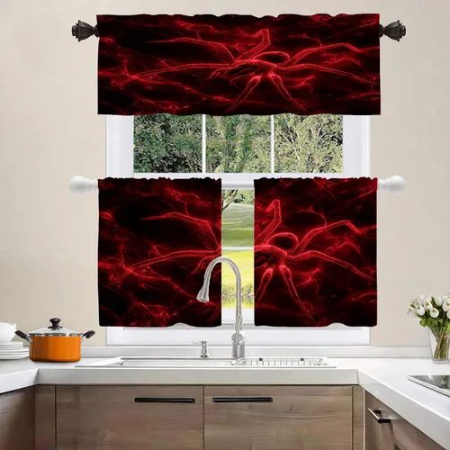 Miniatura 48 de Shrahala Abstract Pattern Geometric Blackout Window Curtains, Concentric Squares Thermal Insulated Curtains Grommet Long Drapes for Bedroom,Living