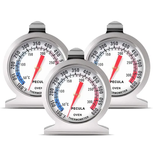 Miniatura 9 de Termómetro para horno, paquete de 2 unidades de 122.0-572.0 °F/100-600°F, termómetro de acero inoxidable de lectura instantánea, termómetro