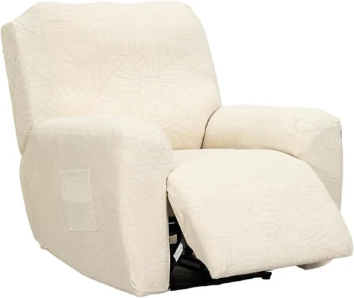 Miniatura 42 de CRFATOP Funda para sillón reclinable con estampado floral con bolsillos, funda única para sillón reclinable, 4 piezas, funda para sillón reclinable