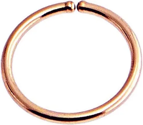 Miniatura 8 de Aretes de aro de oro sólido para mujeres, hombres, aretes de aro para cartílago, hélix, rook, nariz cantada, agujero para lóbulo de oreja, ligeros