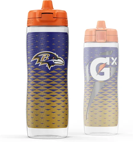 Miniatura 18 de Gatorade Gx NFL - Botellas antideslizantes para apretar, 30 onzas líquidas, sistema de hidratación Gx