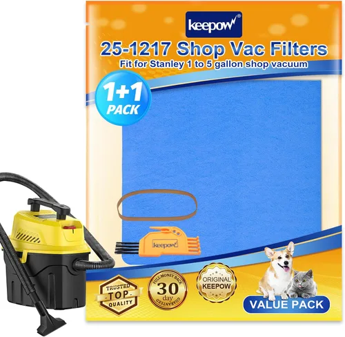 KEEPOW Compra filtros de aspiradora para Stanley, filtros reutilizables SL18129 compatibles con aspiradoras Stanley de 1 a 6 galones, parte #