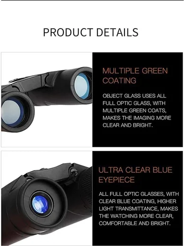 Miniatura 6 de Telescopio Mini binoculares Telescopio portátil para Exteriores Todas las miras ópticas Profesionales Bajo Nivel de luz Espejo