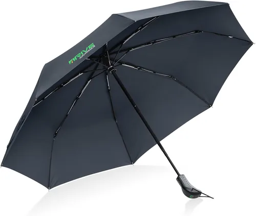 Miniatura 6 de Drive Auto - Paraguas de golf para lluvia, resistente al viento, paraguas grande para lluvia, viento, viajes, sol, paraguas negro compacto de 41