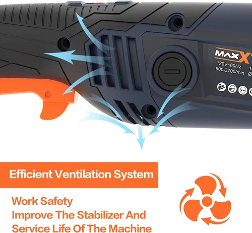 Miniatura 7 de MAXXT Máquina pulidora de bruñido, herramienta de acondicionamiento de superficie de 1300 W, 6 velocidades variables 3200 RPM motor máquina