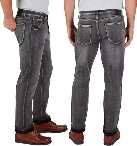 Miniatura 2 de Weatherproof Vintage Jeans con forro polar de ajuste regular para hombre