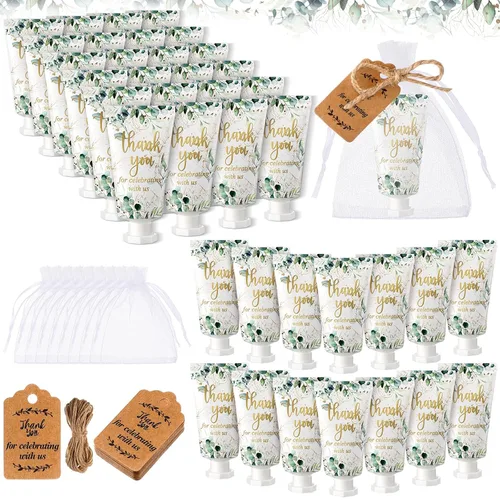 48 juegos/144 piezas de crema de manos para baby shower, regalos de fiesta para invitados, regalos de novia, boda, agradecimiento, mini juego de
