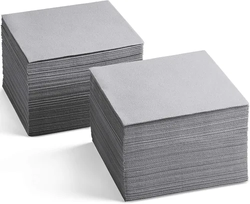 Miniatura 9 de Servilletas de cóctel desechables con tacto de lino, paquete de 200 servilletas de papel AMETHYST de 5 x 5 pulgadas para bar, restaurante