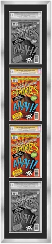 Miniatura 127 de Marco negro para cómics graduados Marco completo de cómics con paspartú de conservación negro y acrílico de grado UV Hecho para exhibir (6)