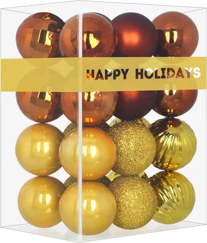 Miniatura 8 de Bolas de Navidad Grandes de 3.2" en Azul Bebé - Adornos para Árbol de Navidad, Bolas Colgantes Inastillables para Cumpleaños, Halloween, Boda
