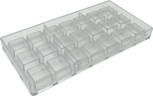Miniatura 6 de Molde Cuadrado para Hacer Chocolate de Policarbonato Molde DIY de Chocolate 21 Cavidades Moldes para Dulces y Cubitos de Hielo