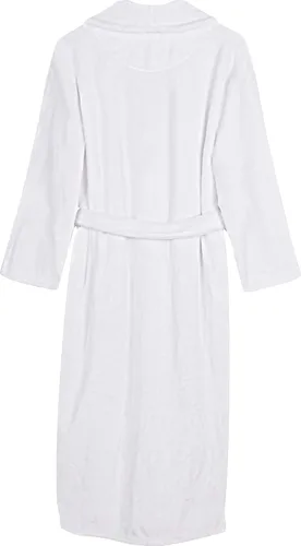 Miniatura 4 de NY Threads - Bata de baño de vellón para mujer con cuello tipo chal, bata larga y suave