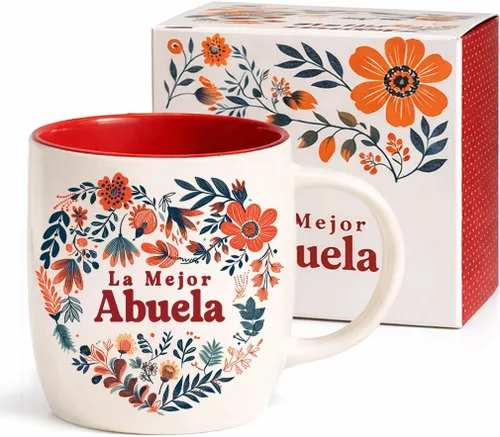 Triple Gifffted Taza de café La Mejor Abuela en español, regalos para la mejor abuela latina del mundo, regalo del día de las Madres, Día de la