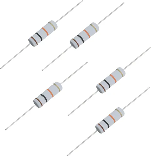 Miniatura 9 de Resistencia de película de óxido metálico de 1K Ohm, ± 5% de tolerancia de alta precisión de 5 vatios para circuito electrónico, resistencia