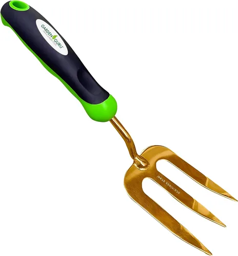 Miniatura 9 de Garden Guru - Herramienta de horquilla manual de acero inoxidable, acero inoxidable resistente a la corrosión, mango ergonómico, ideal para plantar