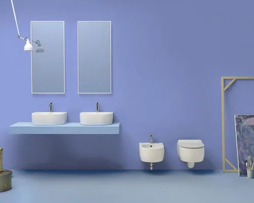 Miniatura 7 de Jeweluck Papel tapiz azul claro para despegar y pegar, papel de contacto azul cielo, 15.7 x 118.1 pulgadas, vinilo autoadhesivo puro mate extraíble