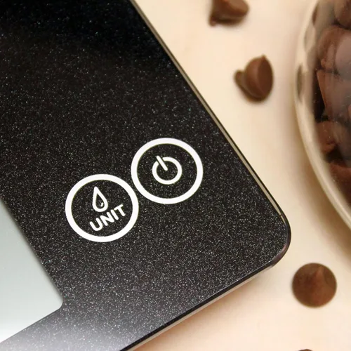 Miniatura 5 de Escali Arti Báscula Digital de Vidrio para Alimentos de Encimera de Cocina, Báscula para Hornear y Cocinar con Contador de Nutrición y Calorías