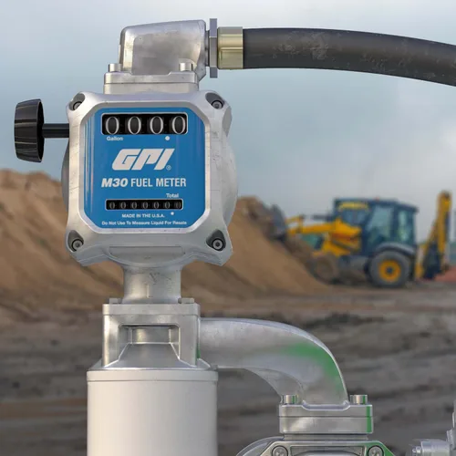 Miniatura 8 de GPI - Medidor de combustible mecánico modular M30 en GALLONS, 5 a 30 GPM, entrada/salida NPT de 1" (165100-01)