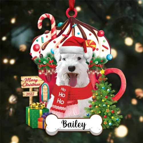 Miniatura 47 de Amantes de los perros de Navidad – Navidad de perros disponibles para muchos perros Shi Tzu – Adorno con forma personalizada, adorno de Navidad