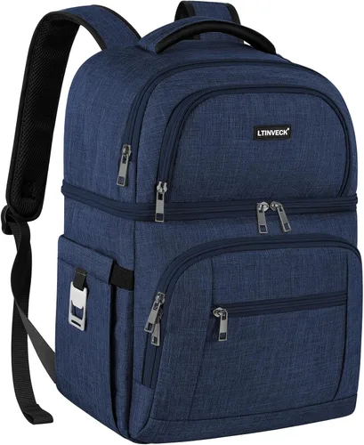 Mochila Refrigeradora, Mochila Refrigeradora Aislada a Prueba de Fugas de Doble Compartimento Bolsa Refrigeradora para Hombres y Mujeres Mochila de