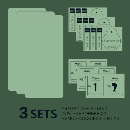 Miniatura 7 de Paquete de 3 protectores de pantalla para One-Plus 7 Pro, antiarañazos, dureza 9H, cobertura completa para One-Plus 7 Pro Black Bordes de seda