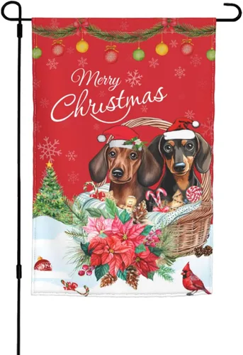 Miniatura 21 de Bandera Hello Spring de jardín de Bernese Mountain Dog de 12 x 18 pulgadas de doble cara vertical pequeña para decoración de exterior de vacaciones