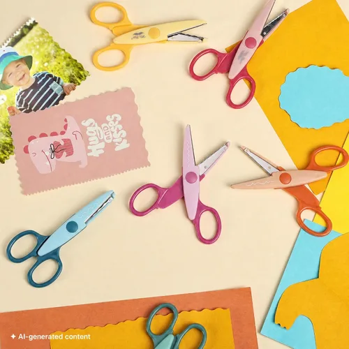 Miniatura 7 de Mr. Pen Tijeras para manualidades, borde decorativo, paquete de 6, zigzag, álbum de recortes, elegante, patrón, diseño
