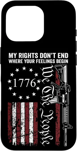 Miniatura 20 de My Rights Don't End Where Your Feelings Begin USA Gun Flag Case for iPhone 17