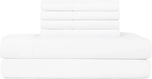 Miniatura 9 de Juego de sábanas tamaño individual XL de 4 piezas con 2 fundas de almohada envolventes, sábanas de microfibra suave de bolsillo profundo