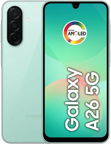 Samsung Galaxy A26 5G con IA | 256GB, 8GB, Doble SIM | 6.7" 120Hz AMOLED, resistente al agua IP67, Android 15 | Modelo internacional desbloqueado de