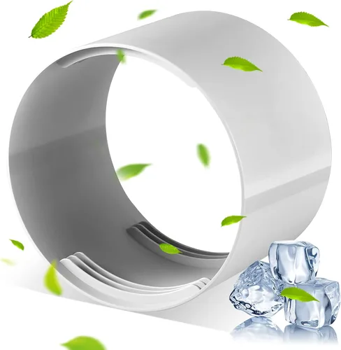 Outus Conector de manguera de escape de 5.9 pulgadas y extensor de aire acondicionado portátil, soporte en sentido horario y contrario a las agujas