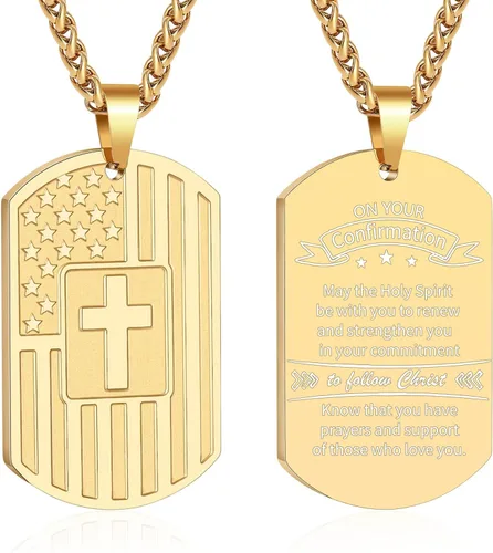 Miniatura 29 de Zocomi Rellenos de Media Navideña Regalo de Navidad - Para Mi Hijo Papá Hermano Marido Nieto Abuelo Novio Hombre Etiqueta de Perro Cruz Collar