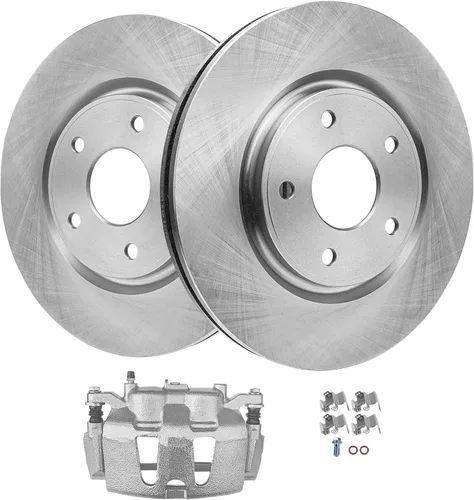Miniatura 19 de Detroit Axle - Kit de freno delantero para Volkswagen Golf Jetta City Beetle Rotores de freno de disco de repuesto pastillas de freno de cerámica