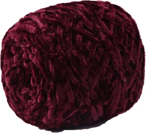 Miniatura 23 de Hilo de punto grueso negro, hilo de terciopelo de felpilla, hilo de chenilla gruesa 100% poliéster, tejido de brazo, tejido a mano, tejido