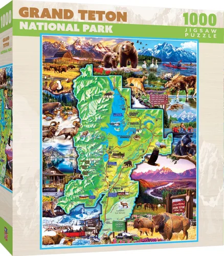 Miniatura 14 de MasterPieces National Parks Maps - Rompecabezas de 1000 piezas para adultos, familia o jóvenes - Parques Nacionales de Estados Unidos por Anderson
