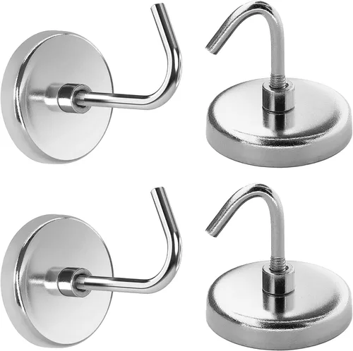 Ganchos magnéticos de hasta 150 libras para nevera, imanes fuertes para herramientas, cocina, taller, garaje, baño, seguro para colgar en el