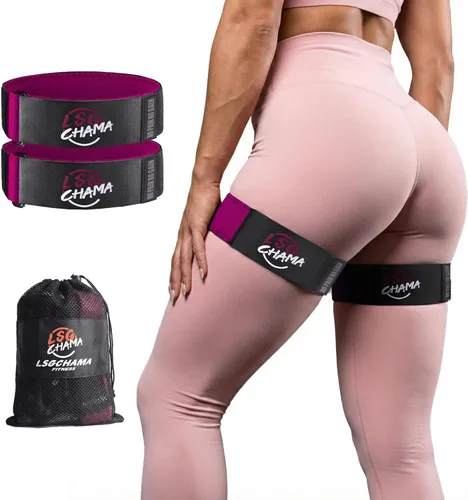 Bandas de resistencia BFR para mujeres, bandas de ejercicio de entrenamiento de glúteos, equipo de entrenamiento de fitness Rojo