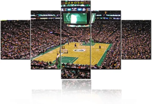 Miniatura 30 de Decoración de sala deportiva Memphis Grizzlies Imágenes para sala de estar, el foro FedEx en Memphis, pinturas de Tennessee, 5 piezas, lienzo, arte