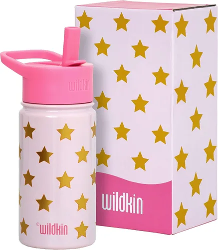 Miniatura 37 de Wildkin Kids - Botella de agua de acero inoxidable de 14 onzas para niños – Sin BPA, a prueba de fugas, aislada, fácil de limpiar - Ballerina