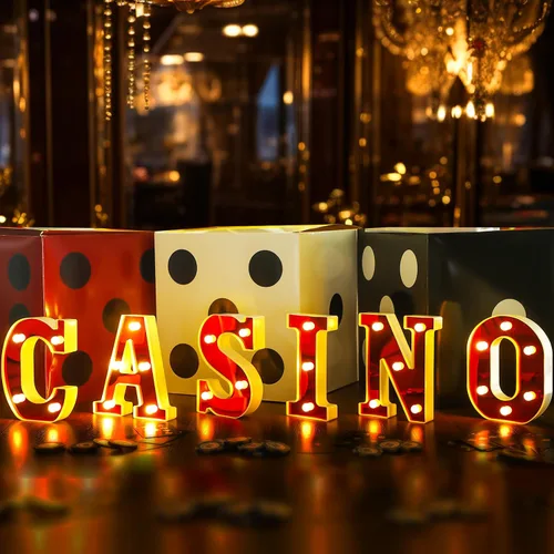 Miniatura 4 de Aurelema Casino 6.3" Letras de cartel de noche de cine para fiestas, cartel de luz de marquesina alimentado por batería, luces LED de letras