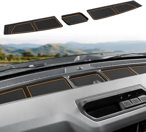 Miniatura 9 de Auovo Bandeja de cubierta de salpicadero compatible con accesorios de Ford Bronco 2021 2022 2023 2024 2025 2026 Bronco 2021 2022 2023 2024 2025 2026