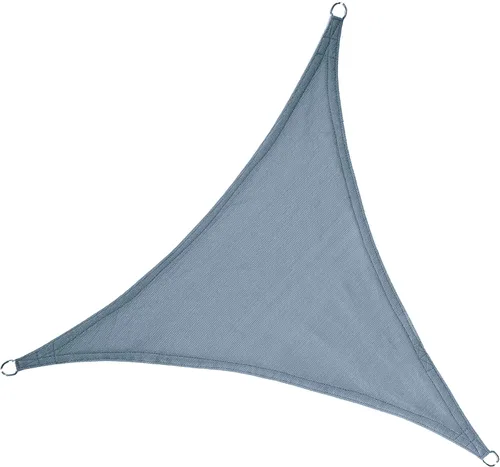 Parasol triangular 12 x 12 x 12 pies, toldo estilo vela, bloqueador de UV para patio y exterior, de la marca LyShade, Azul cadete