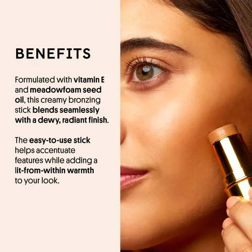 Miniatura 3 de Winky Lux Bronze Age Bronzer Stick – Crema bronceadora y contorno con cobertura hidratante, mezclable y construible para una piel impecable y suave