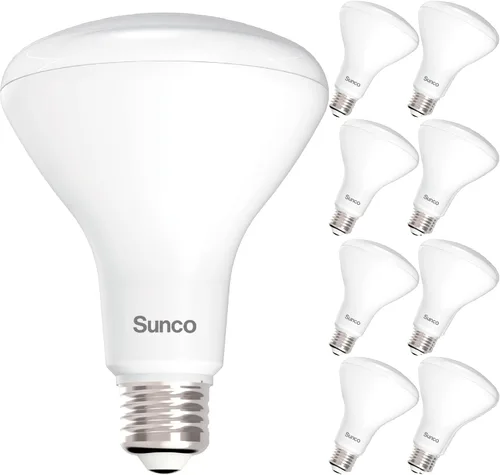 Sunco - Paquete de 8 bombillas LED BR30, bombillas empotradas, bombilla de inundación interior, 850 LM, 11 W (equivalente a 65 W), blanco cálido