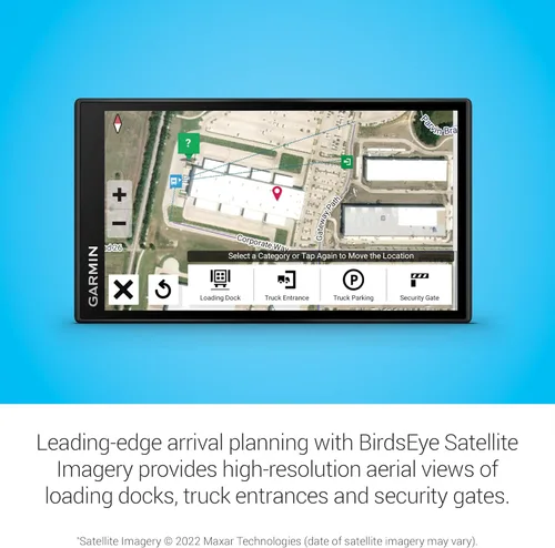 Miniatura 5 de Garmin dzl OTR610, navegador GPS grande, fácil de leer de 6 ', enrutamiento personalizado de camiones, imágenes satelitales Birdseye de alta