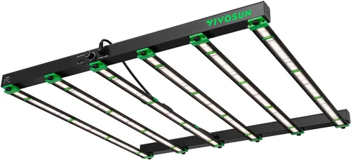 Miniatura 11 de Vivosun VSFL3000 Luz de Cultivo LED de Barra, Luz de Crecimiento para Plantas de 300W 4 Barras, Plegable y Regulable, Espectro Completo con Luz