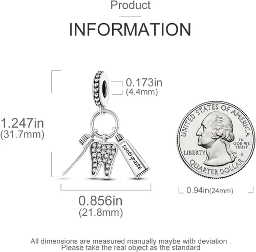 Miniatura 4 de MULA - Dijes de plata de ley 925 para pulseras y collares, dijes de bolso, cuentas, gato, tortuga, regalo de joyería para mujeres y niñas
