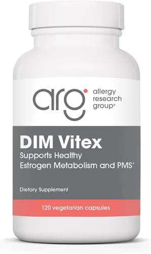 Allergy Research Group DIM Vitex - Apoya el metabolismo del estrógeno - DIM con NAC y vitamina B y magnesio - 60 porciones - 120 cápsulas