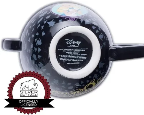 Miniatura 2 de Silver Buffalo Disney Alicia en el país de las maravillas Taza de té apiladas de cerámica esculpida en 3D, 20 onzas (591.4 ml)